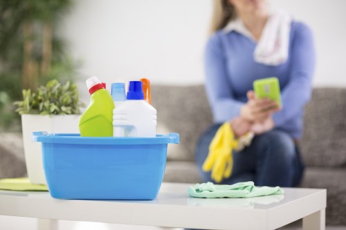 Different rug materials arranged for cleaning guidance